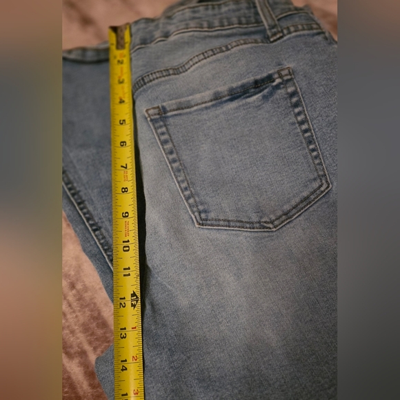 M Jeans by Maurices Distressed Flare Jeans Size 16 Curvy High Rise - Picture 11 of 15